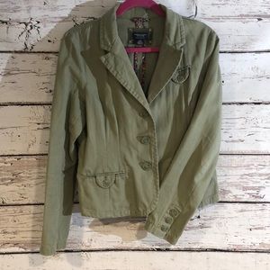 American Eagle Army Green Utility Blazer